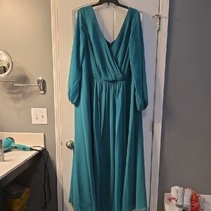 Elegant Teal Dress